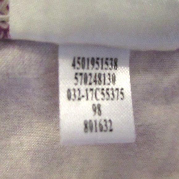 Chico's Women's Purple Paisley Jeggings, Straight Leg, Size 14R / Chico's 2.5R - Picture 10 of 10